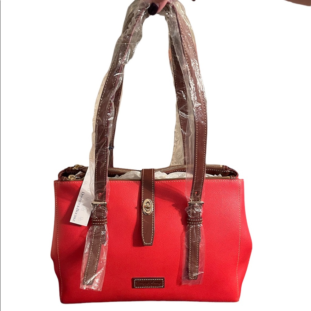 Dooney and Bourke Red Leather Tote